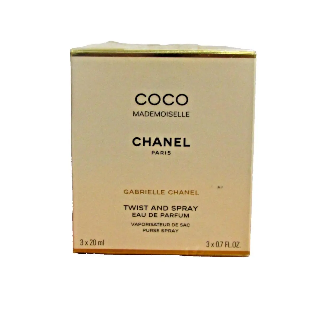 Coco Mademoiselle Gabrielle Chanel Perfume Women 3 X 0.7 fl /oz Twist Edp Spray