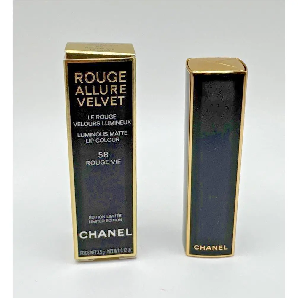 Chanel Rouge Allure Velvet Luminous Matte Lip Colour 58 Rouge Vie Limited Ed