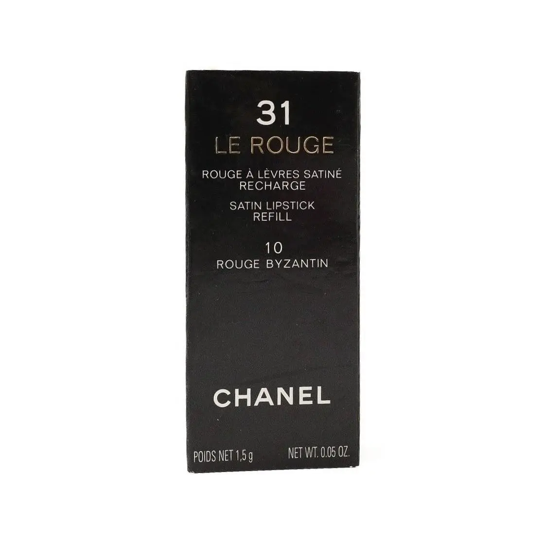 - 31 Le Rouge Satin Lipstick Refill - 10 Rouge Byzantin - 0.05 oz / 1.5 g by Chanel