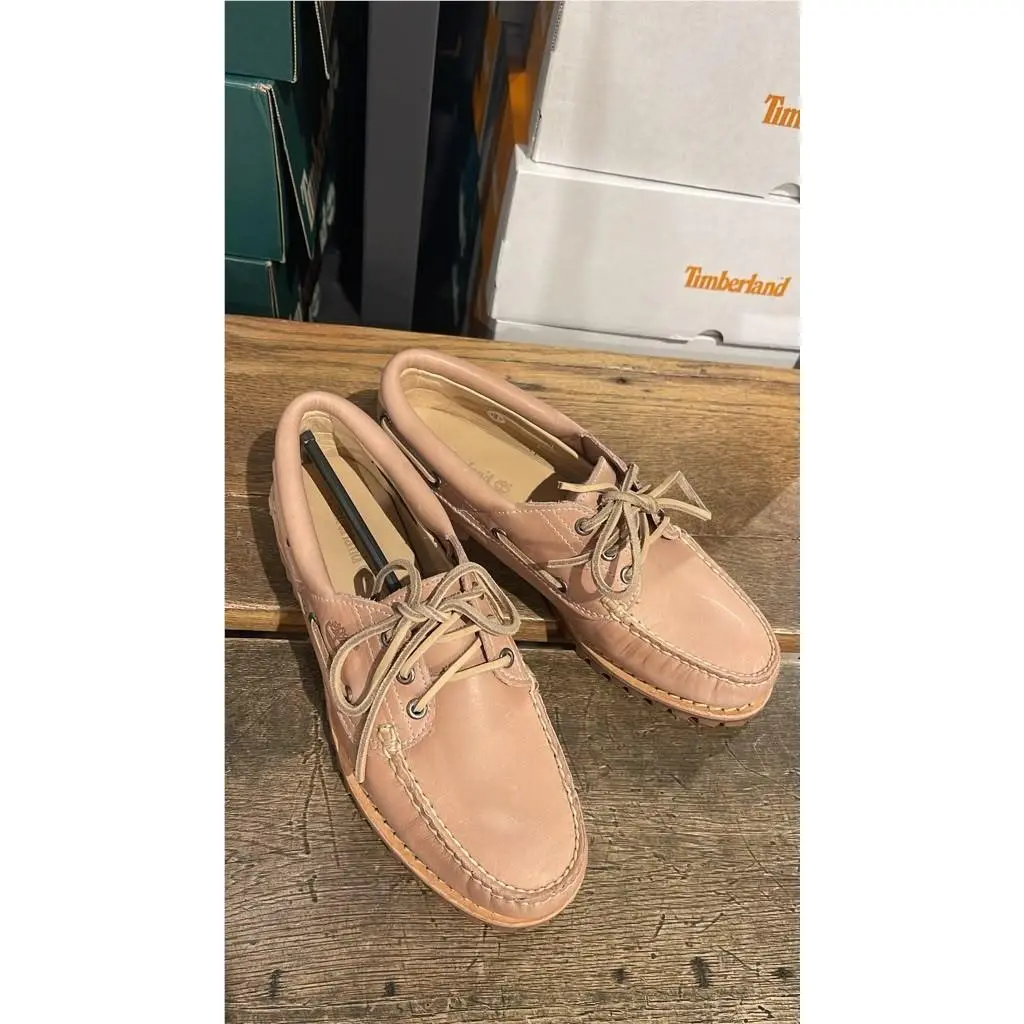 Timberland shoes - AUTHENTIC BOAT SHOE - AUTHENTIC BOAT SHOE - LIGHT PINK FULL GRAIN 9