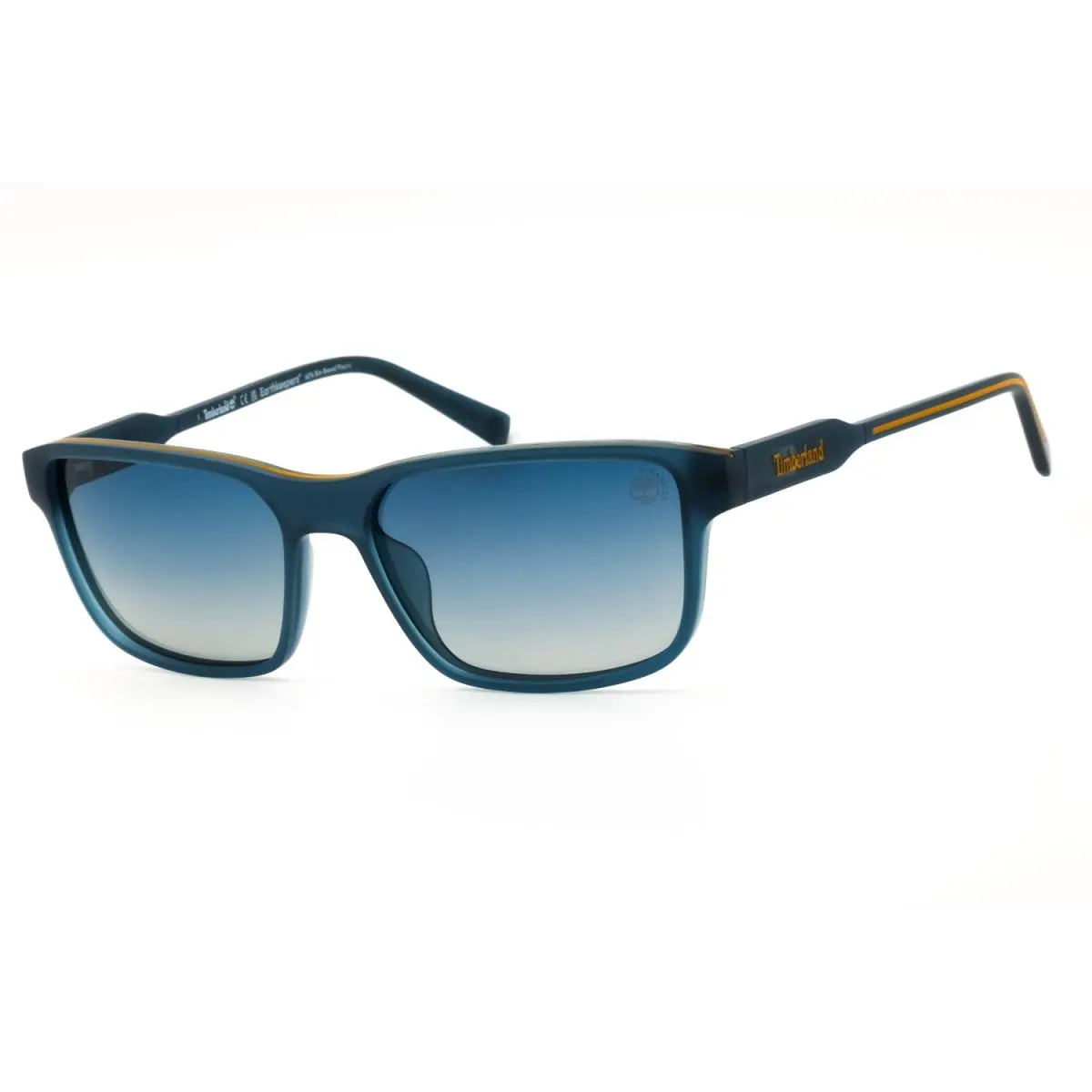 TB00051 91D Sunglasses Matte Blue Frame Smoke Polarized Lenses 57mm by Timberland