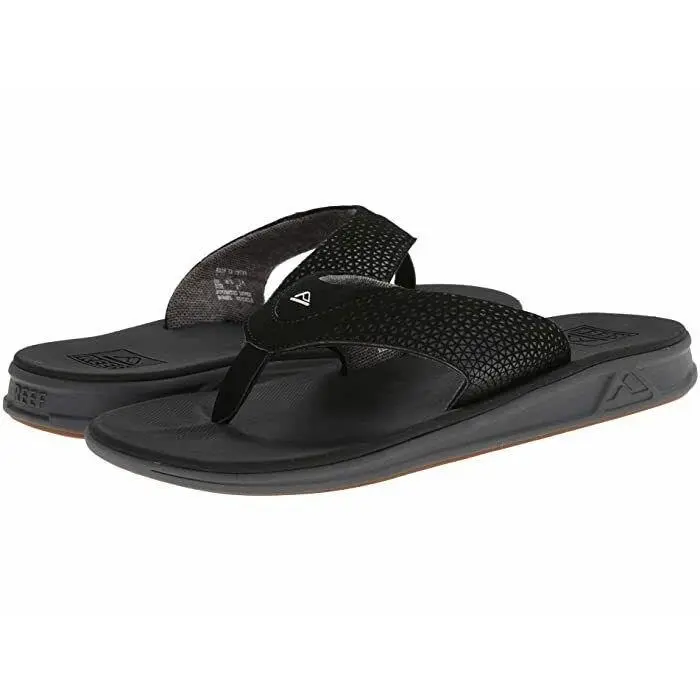 Reef Rover Thong Flip Flop Sandal Black Black Men`s Size 8