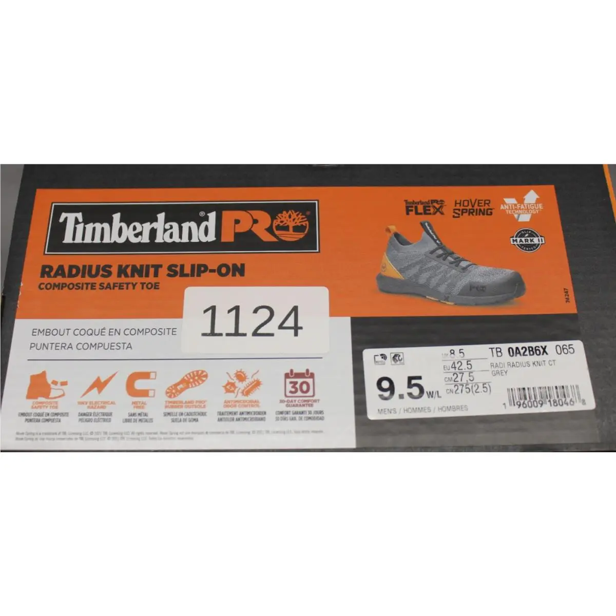 Timberland shoes - Radius Knit Slip On - Radius Knit Slip - TB 0A2B6X 065 - Gray (UPC: 196009180468) 6