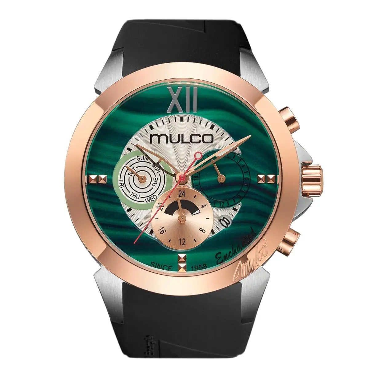 Luxury Waterproof Watch For Women - Rose Gold Stainless Steel Analog by Mulco