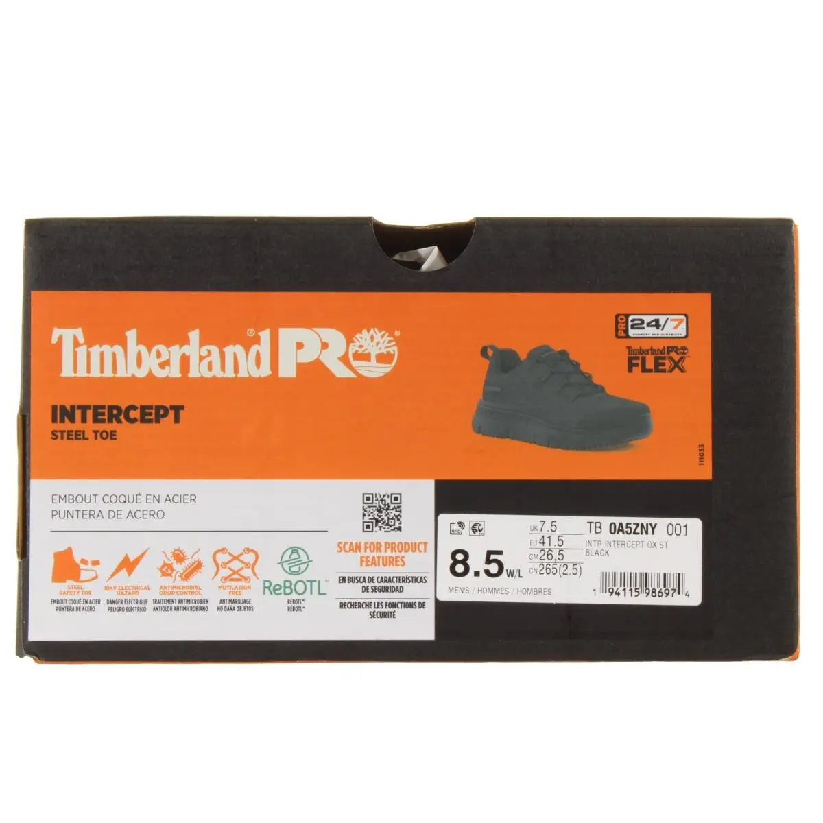 Timberland shoes - Timberland Pro® Intercept Steel Toe - A5ZNY - Black (UPC: 194115986974) 7