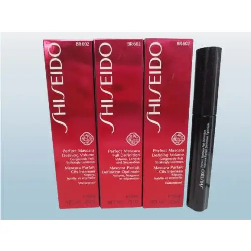Perfect Mascara Defining Volume Waterproof BR602 Brown Brun 0.25 OZ 3PC by Shiseido
