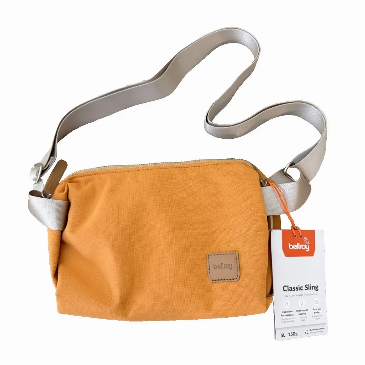 Classic Sling 3L Crossbody Sling Bag Butterscotch Ochre Expandable by Bellroy