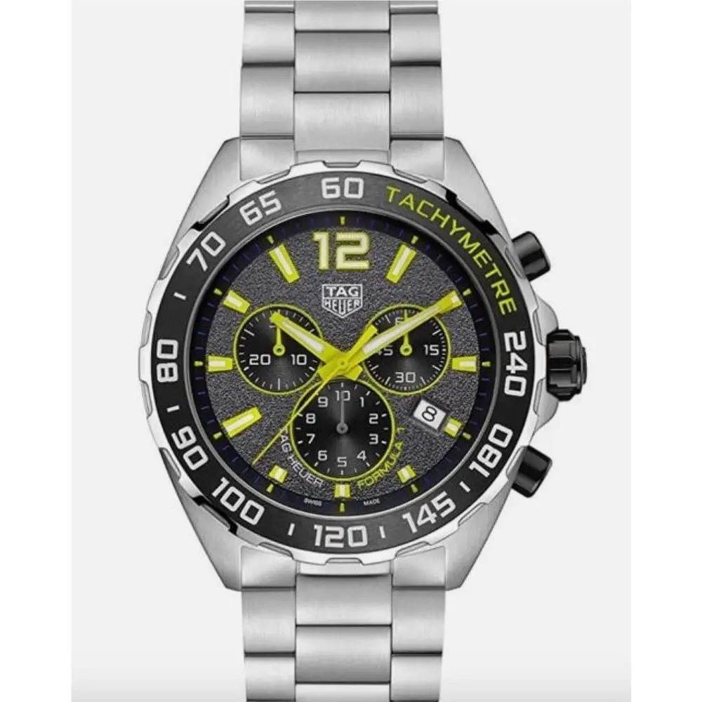 Tag Heuer CAZ101AG.BA0842 Formula 1 Chronograph Black Quartz Watch Box Papers