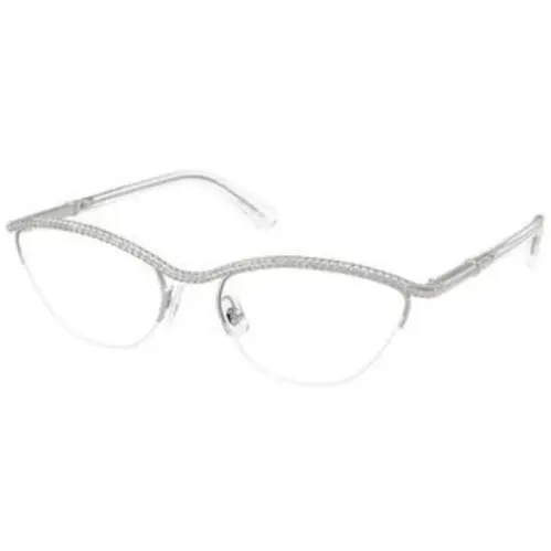 SK 1026 Silver Demo Lens 4001 Size 56 Eyeglasses by Swarovski