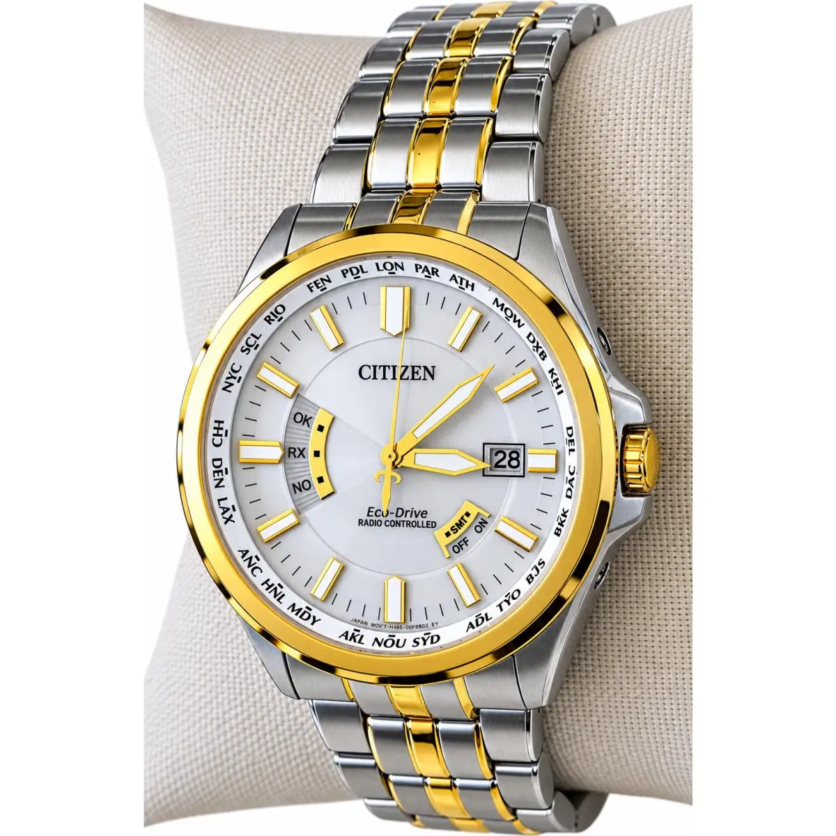 Citizen Radio Controlled Sapphire Crystal Dual Tone Men`s Watch CB0294-62A