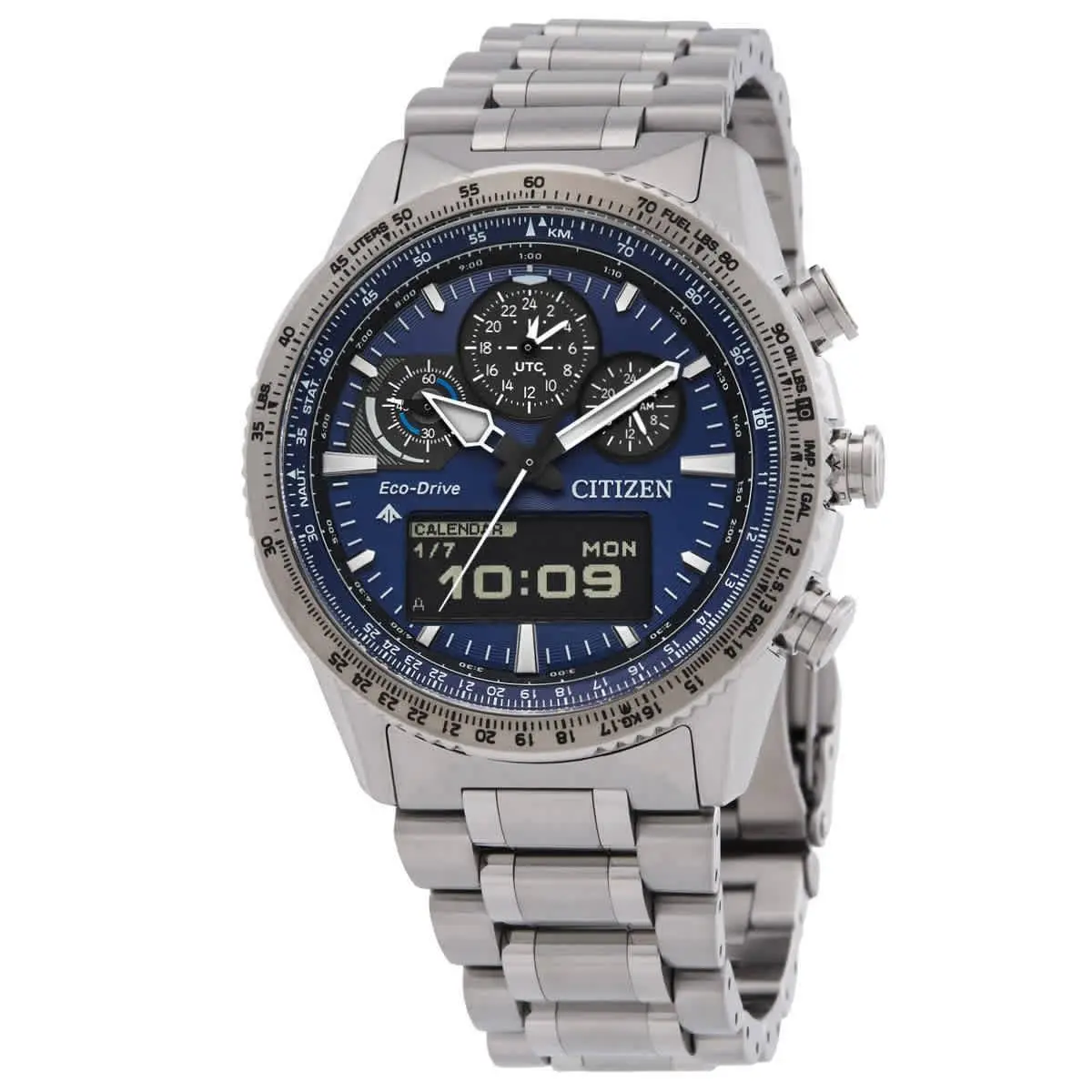 Promaster Skyhawk U830 Analog-digital Blue Dial Men`s Watch JV2000-51L by Citizen