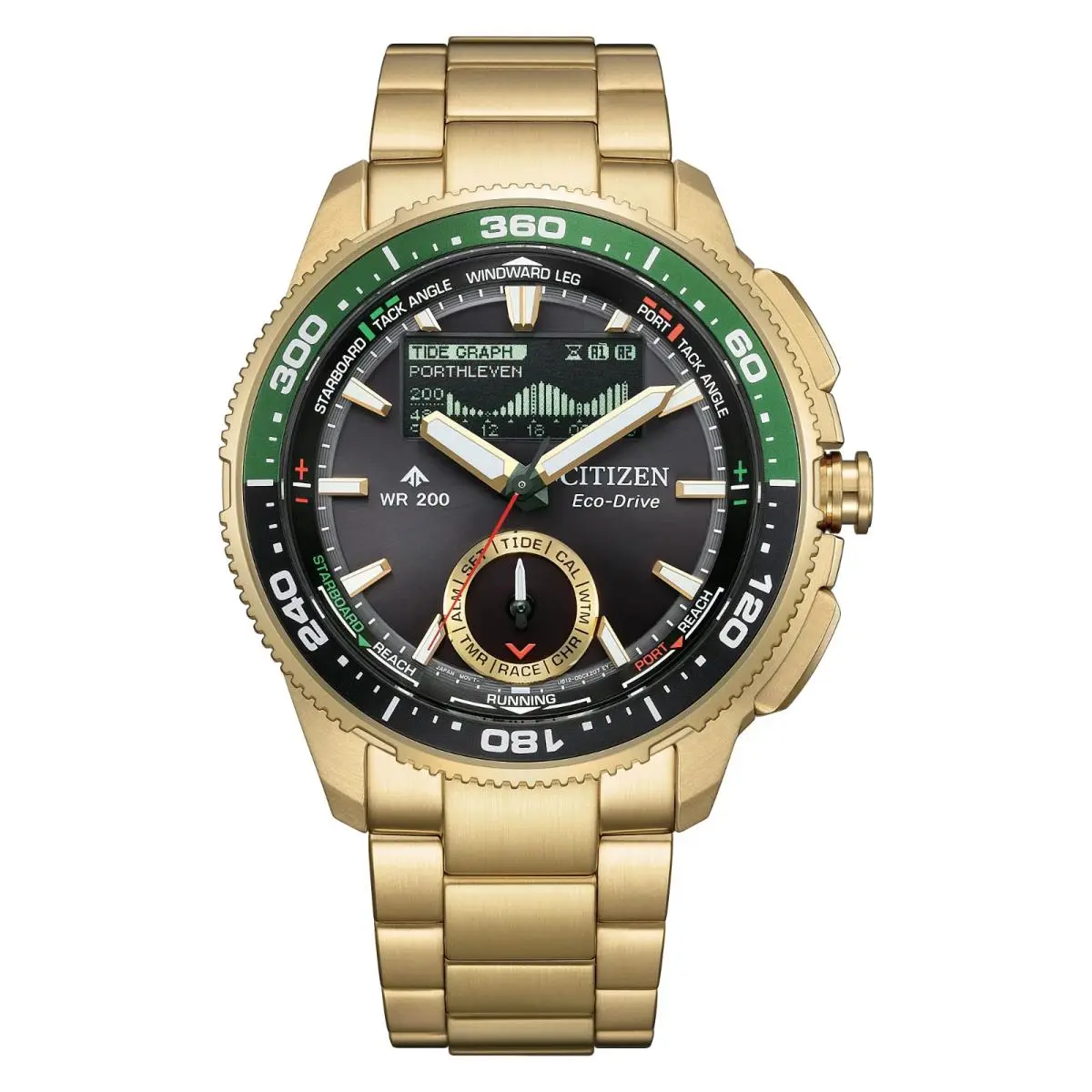 Promaster Wavetracker JV3002-51E Eco-drive Gold-tone Black Dial Sapphire by Citizen