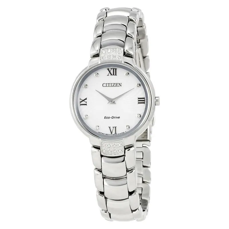 EX1460-55A Eco-drive Dress Watch Silver Dial Stainless Steel 29mm Boxed by Citizen