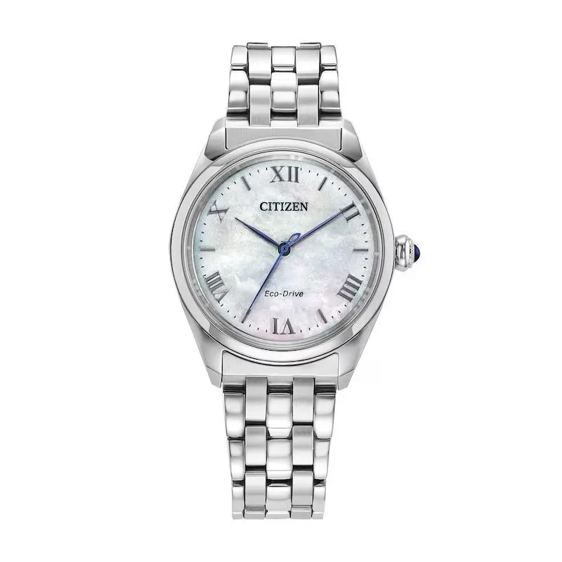 L Classic EM1140-80D Eco-drive Mother of Pearl Dial Sapphire 33mm 5ATM by Citizen