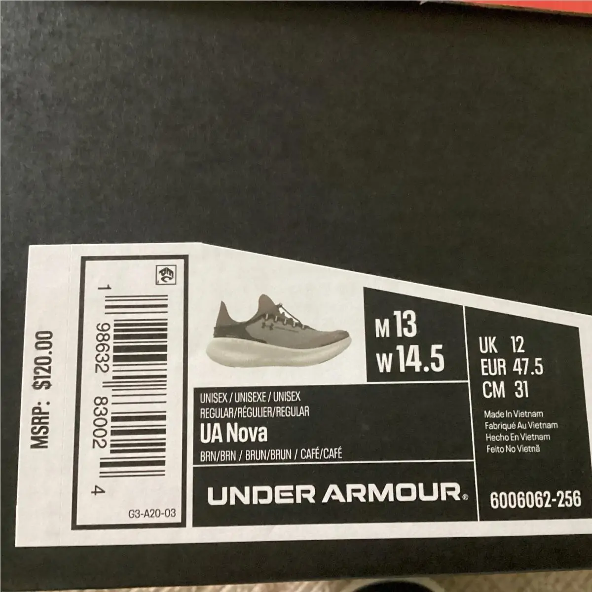 Under Armour shoes - UA Nova SlipSpeed - Nova SlipSpeed - 6006062-256 - Taupe Stone Black 0