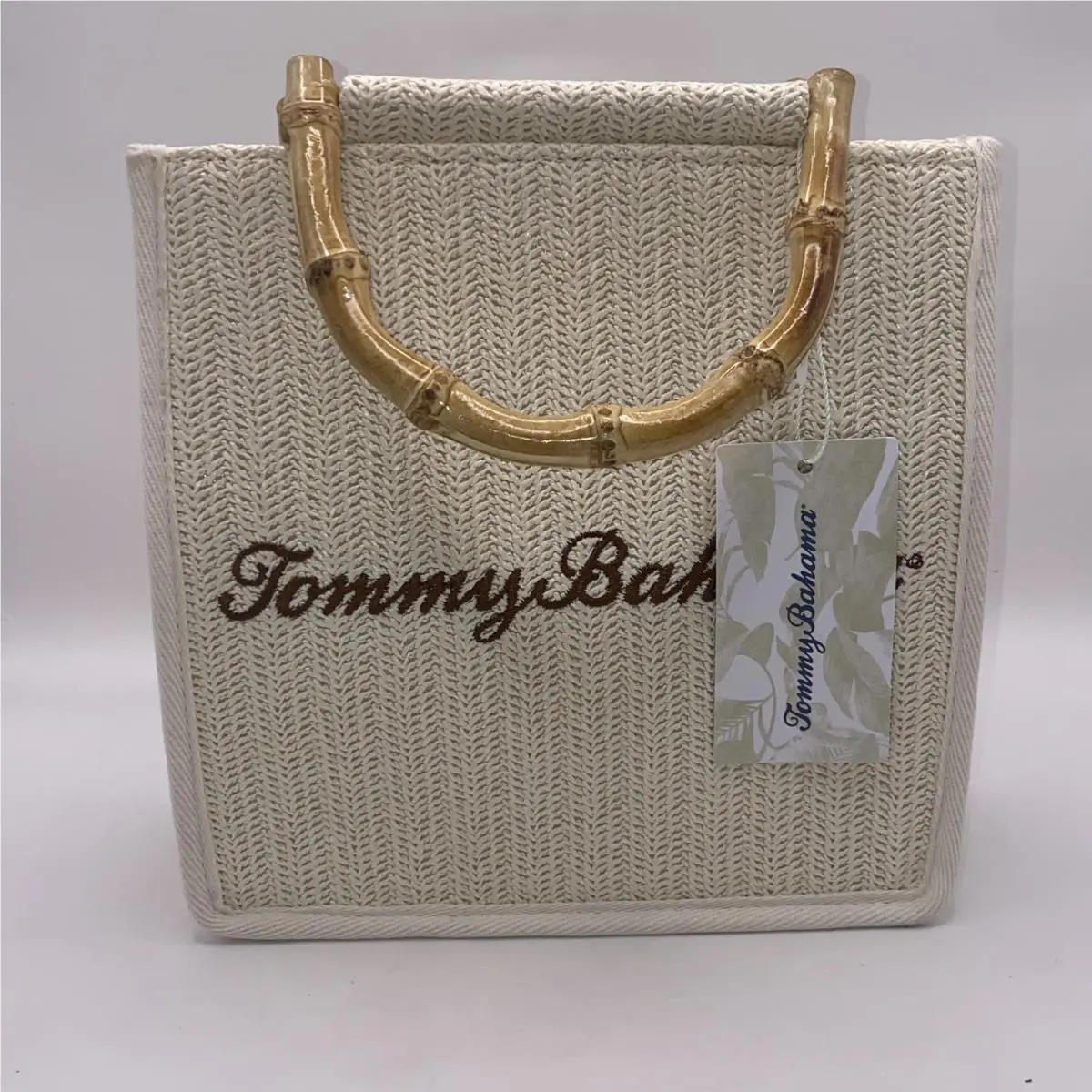 Womens Tommy Bahama Mini Tote Bag Beige Purse