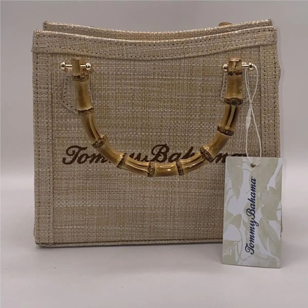 Womens Tommy Bahama Mini Tote Bag Beige Purse