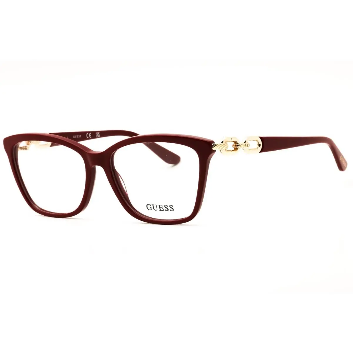 GU50181 066 Shiny Red 54mm Eyeglasses by Guess
