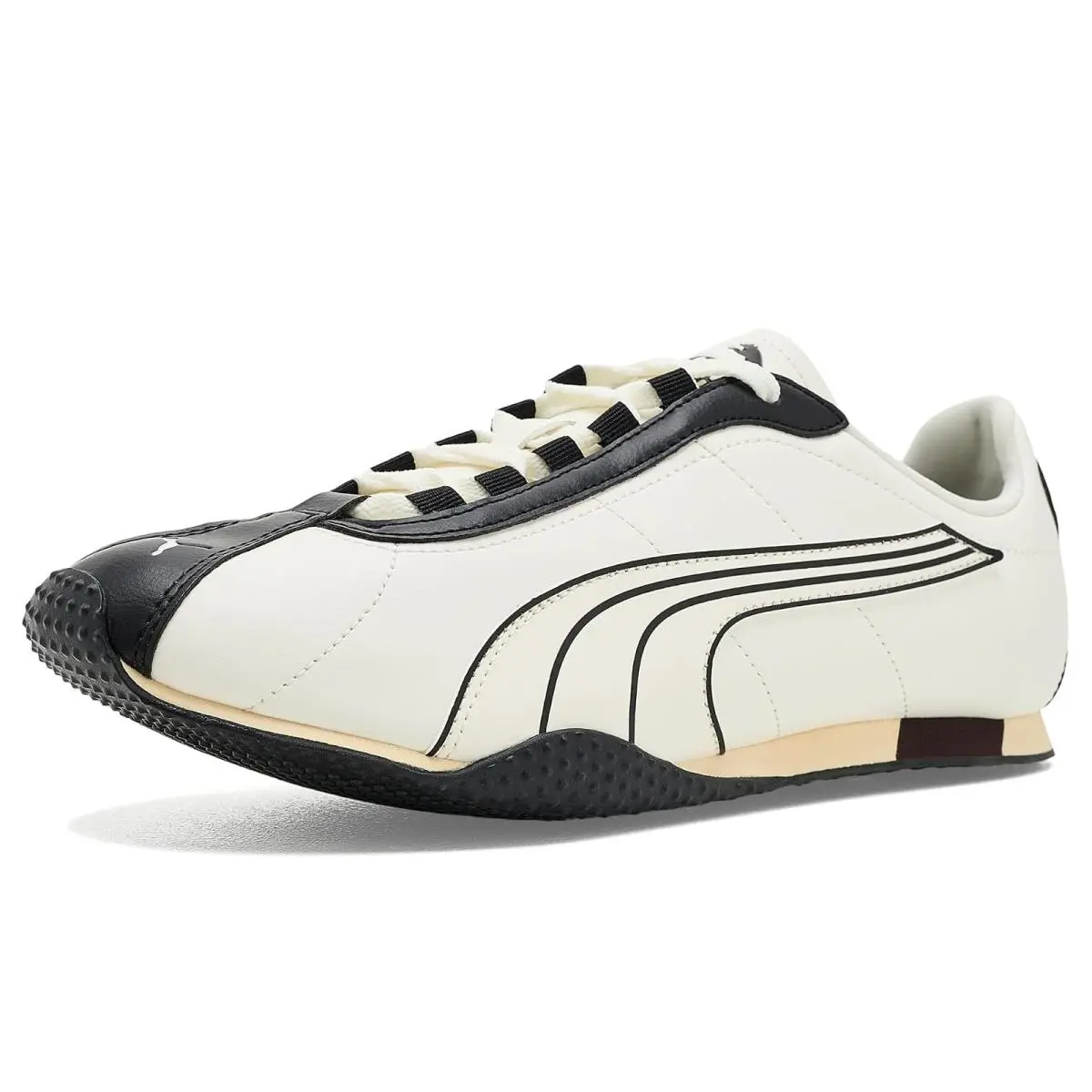 Men`s Sneakers Athletic Shoes  H-street Leather Shoes Warm White/ Black by Puma