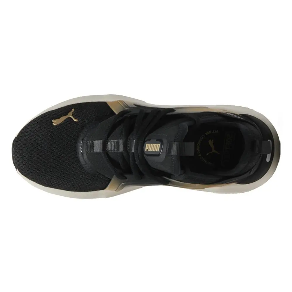 Puma shoes - PUMA Softride Enzo 5 Metallic Wide Lace Up - 31233401 - Black 8