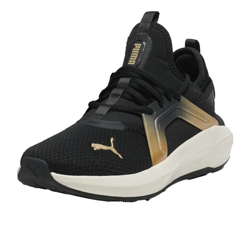 Puma shoes - PUMA Softride Enzo 5 Metallic Wide Lace Up - 31233401 - Black 6