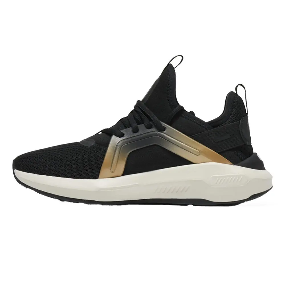 Puma shoes - PUMA Softride Enzo 5 Metallic Wide Lace Up - 31233401 - Black 7