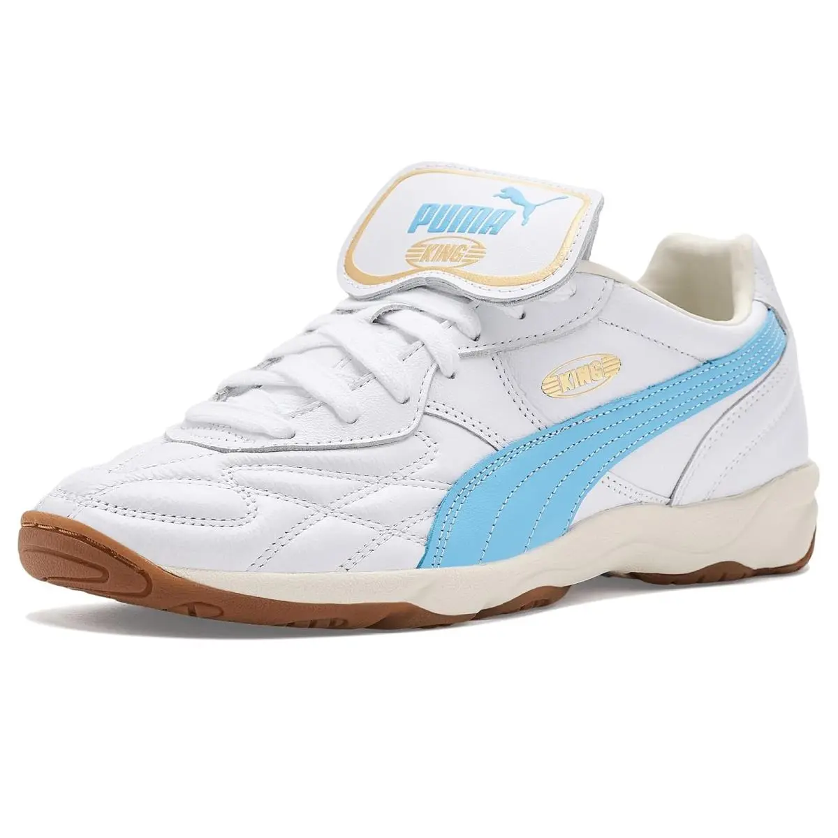 Men`s Sneakers Athletic Shoes  King Indoor Shoes White/Vibrant Blue by Puma