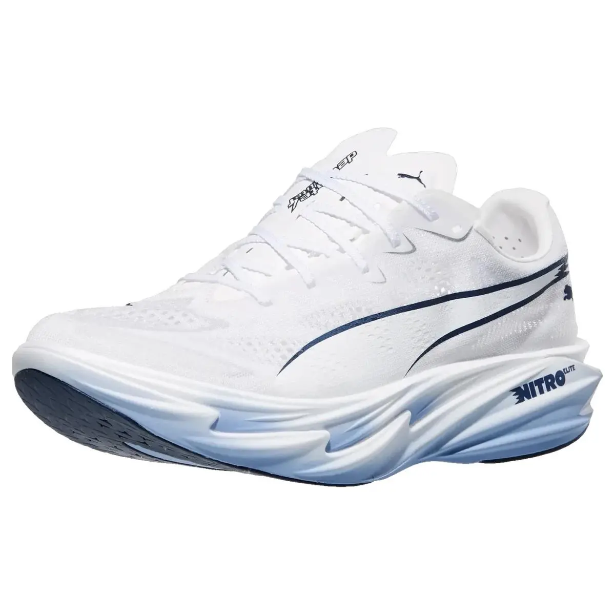 Puma shoes - Deviate Nitro Elite 4 - Deviate Nitro Elite - 312127-09 - White/Blue/Blue 9