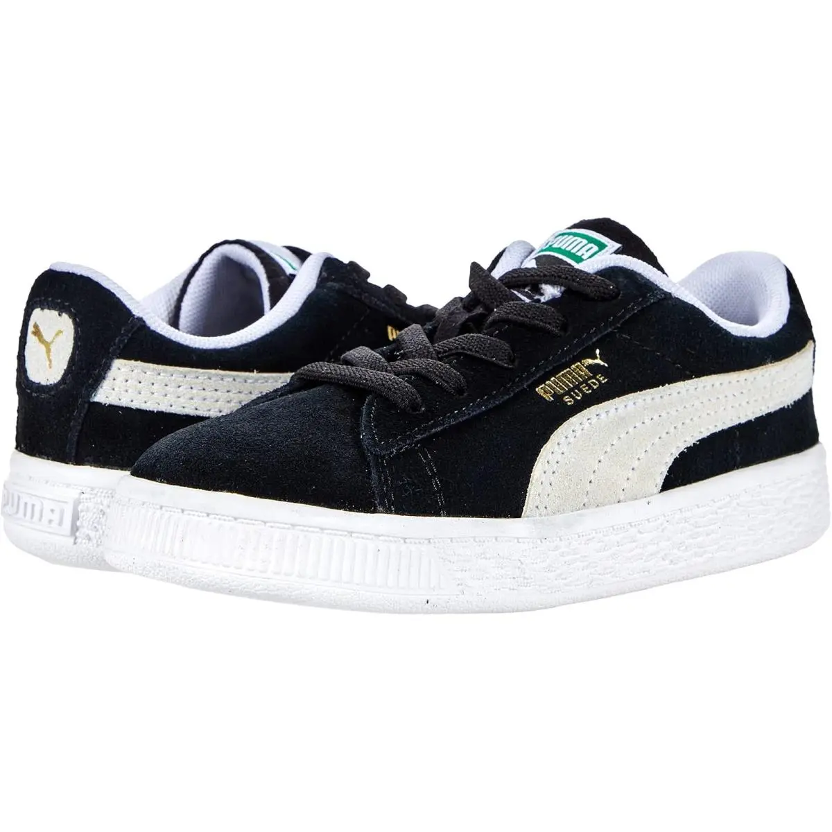 Kids  Kids Suede Classic Xxi Alternate Closure Sneaker Toddler  Black/ White by Puma