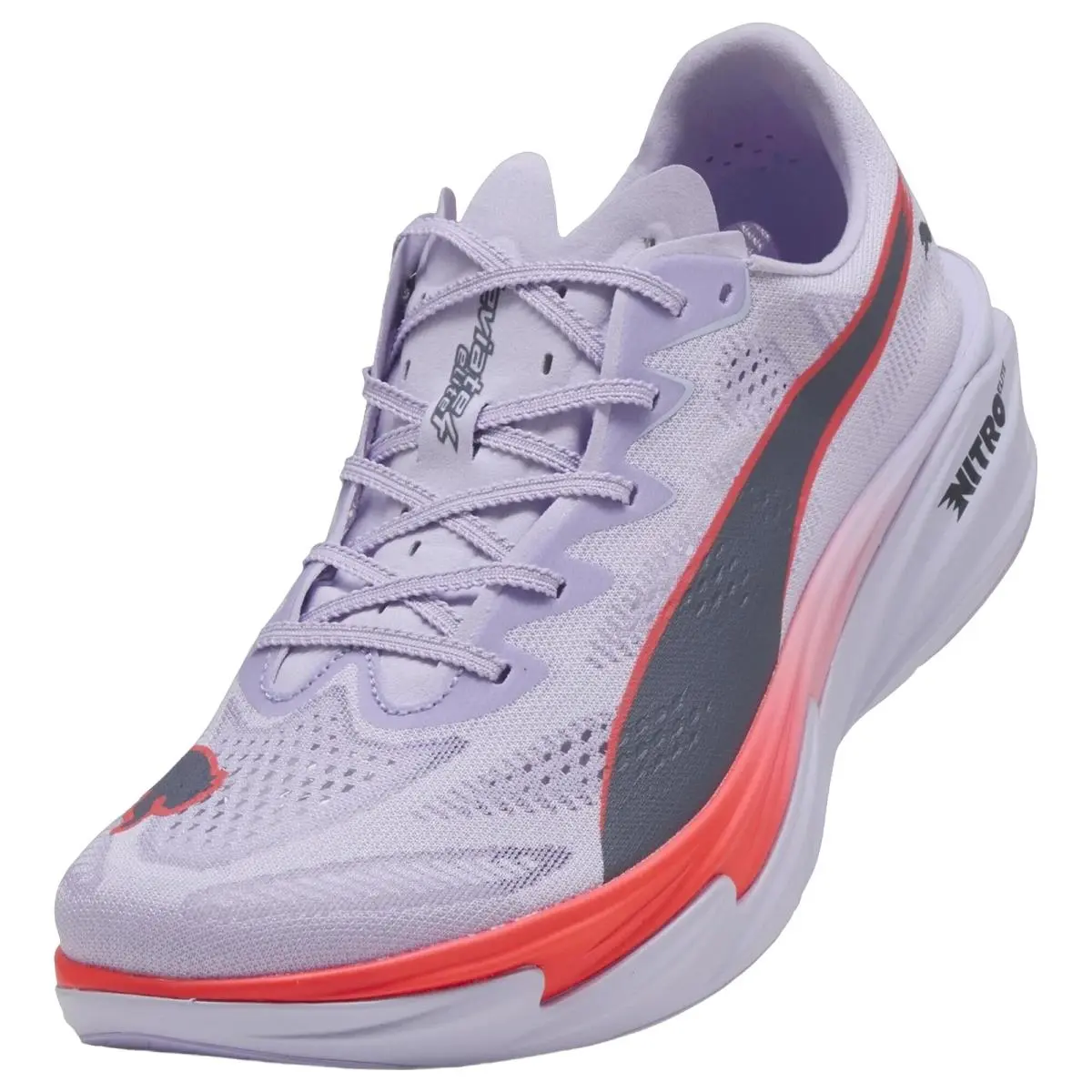 Puma shoes - Deviate Nitro Elite 4 - Deviate Nitro Elite - 312127-08 - Light Lavender/Ultra Red/Inky Depths 9