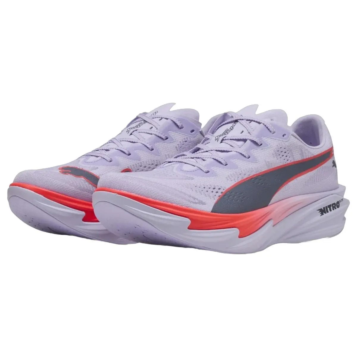Puma shoes - Deviate Nitro Elite 4 - Deviate Nitro Elite - 312127-08 - Light Lavender/Ultra Red/Inky Depths 10