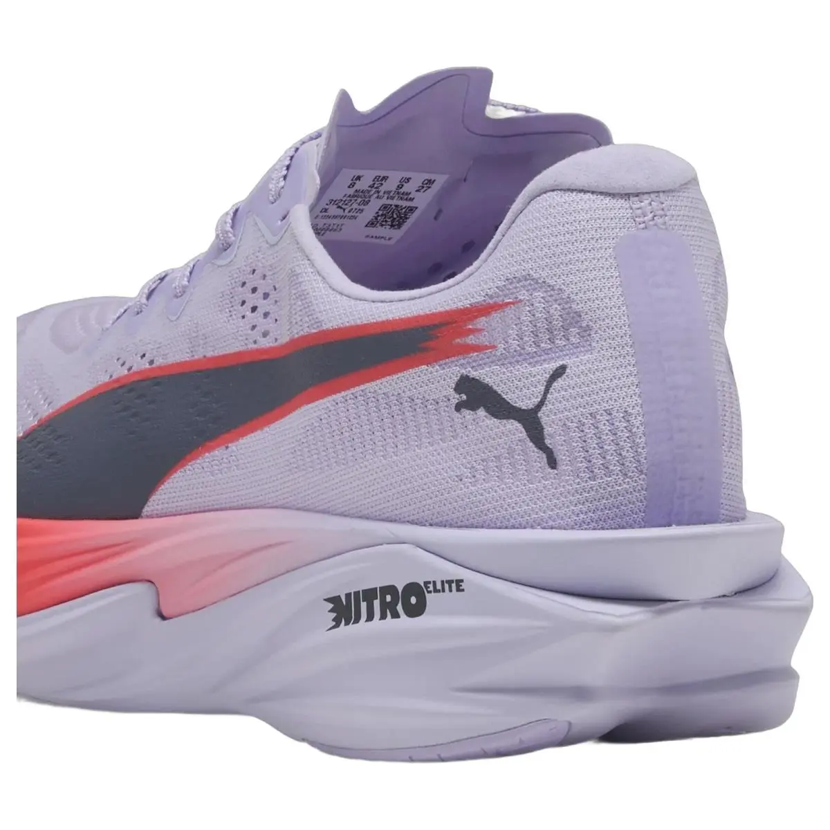 Puma shoes - Deviate Nitro Elite 4 - Deviate Nitro Elite - 312127-08 - Light Lavender/Ultra Red/Inky Depths 11