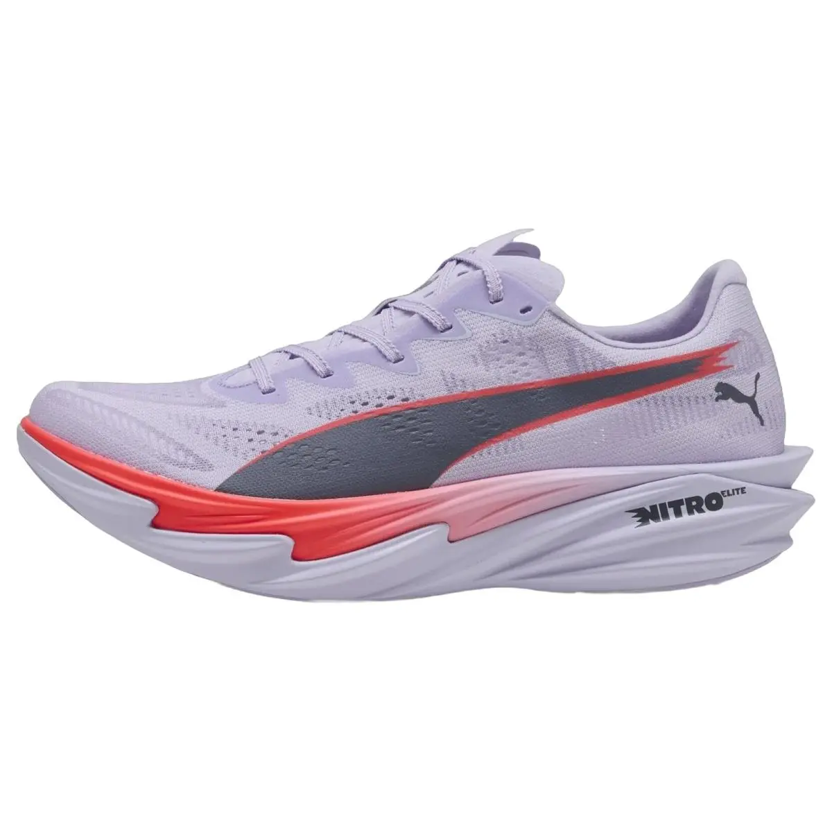 Puma shoes - Deviate Nitro Elite 4 - Deviate Nitro Elite - 312127-08 - Light Lavender/Ultra Red/Inky Depths 6