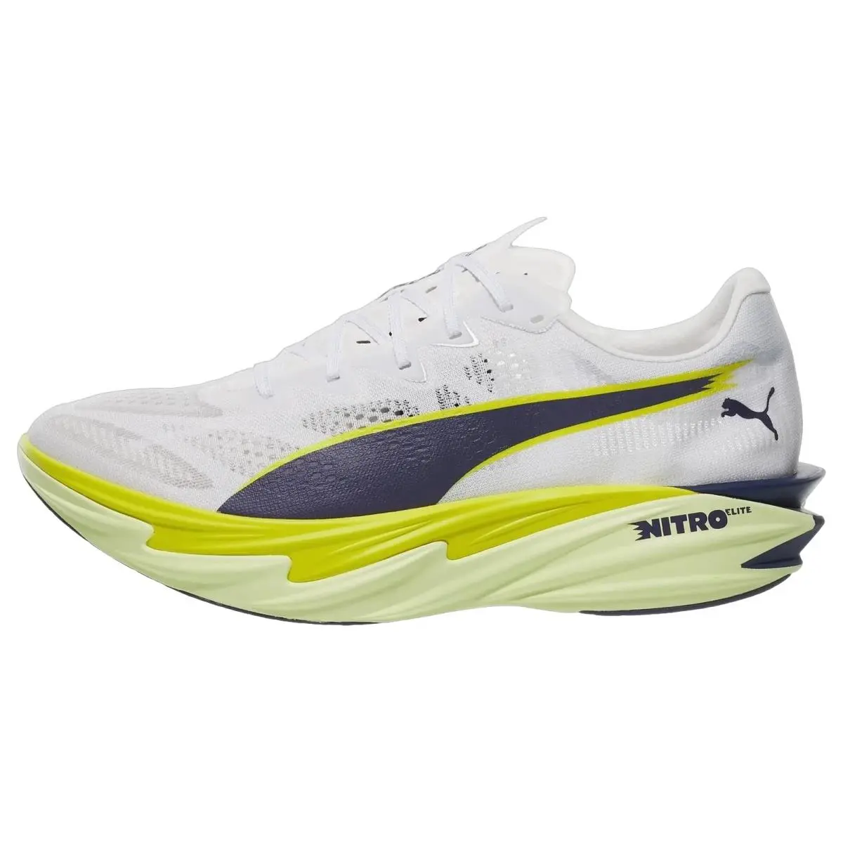 Puma shoes - Deviate Nitro Elite 4 - Deviate Nitro Elite - 312127-06 - White/Apple/Lime 5