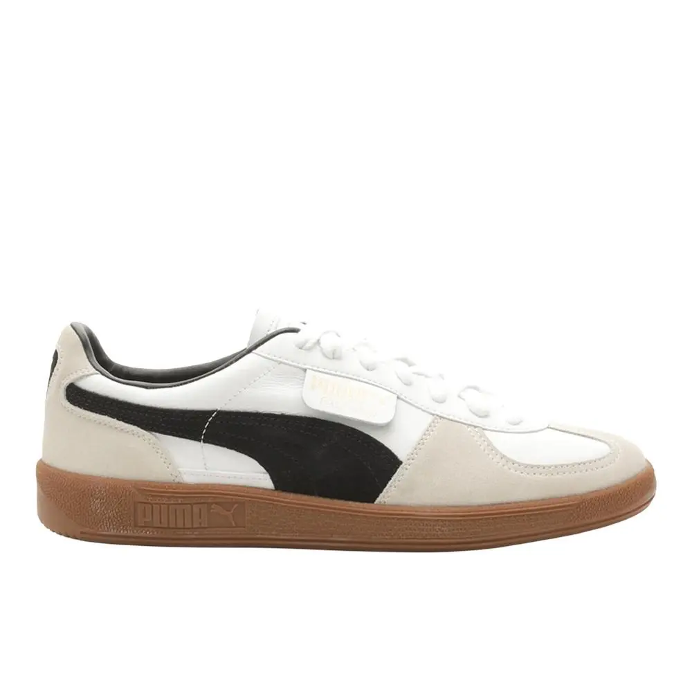 Palermo Leather Lace Up Mens Off White White Sneakers Casual Shoes 396464 by Puma