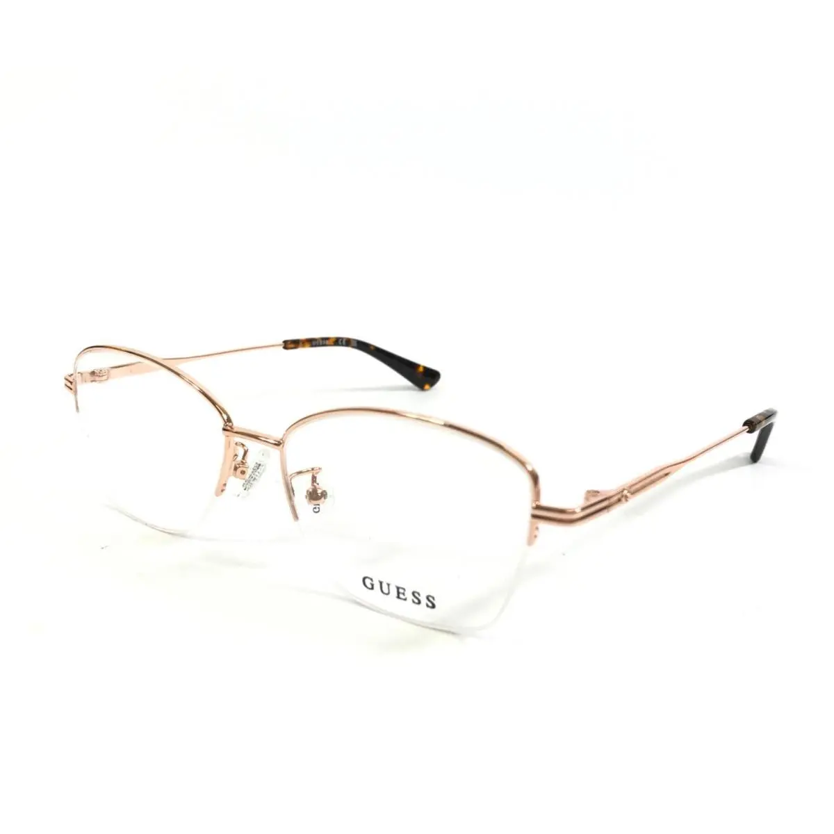 Eyeglasses Frames GU2888-D 028 Rose Gold Cat Eye Asian Fit 53-16-140 by Guess