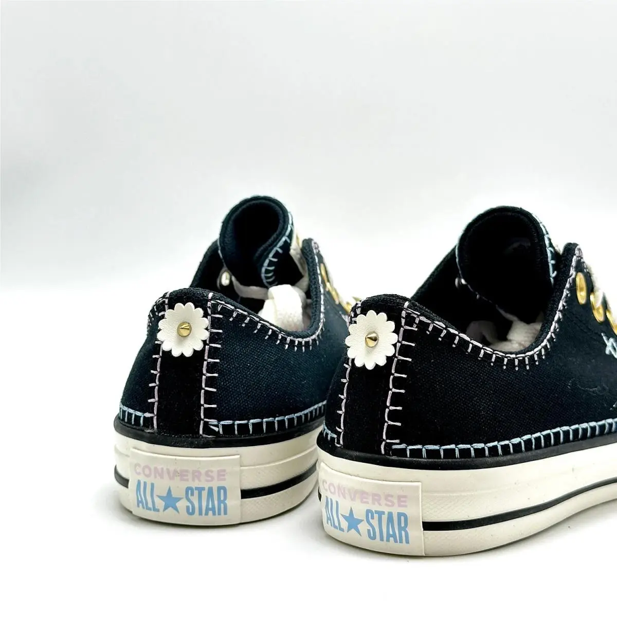 Converse shoes - Converse Chuck Taylor All Star Low Top - A07546F - Black / True Sky / Egret / Daisy Yellow Accents 1