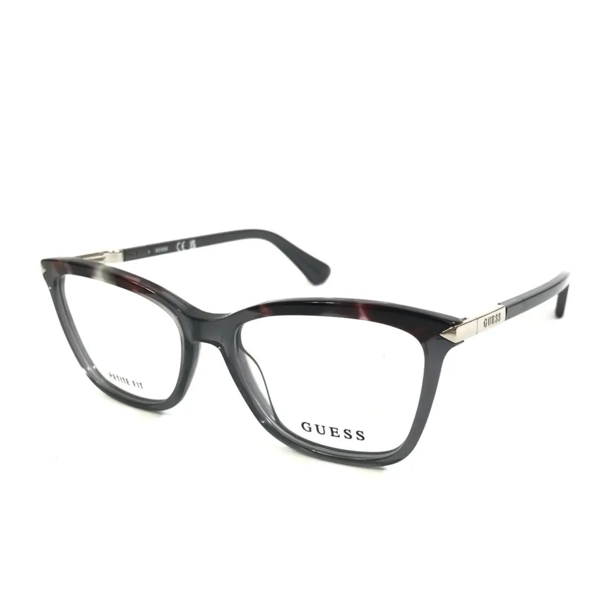 Eyeglasses Frames GU2880 020 Grey Tortoise Cat Eye Full Rim 49-15-140 by Guess