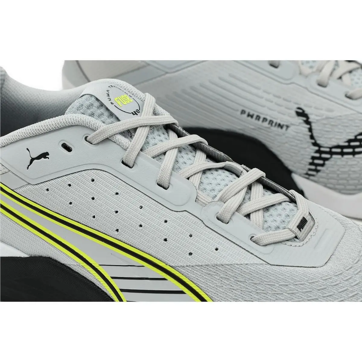 Puma shoes - Cool Light Gray/Puma Black/Lux Lime 4