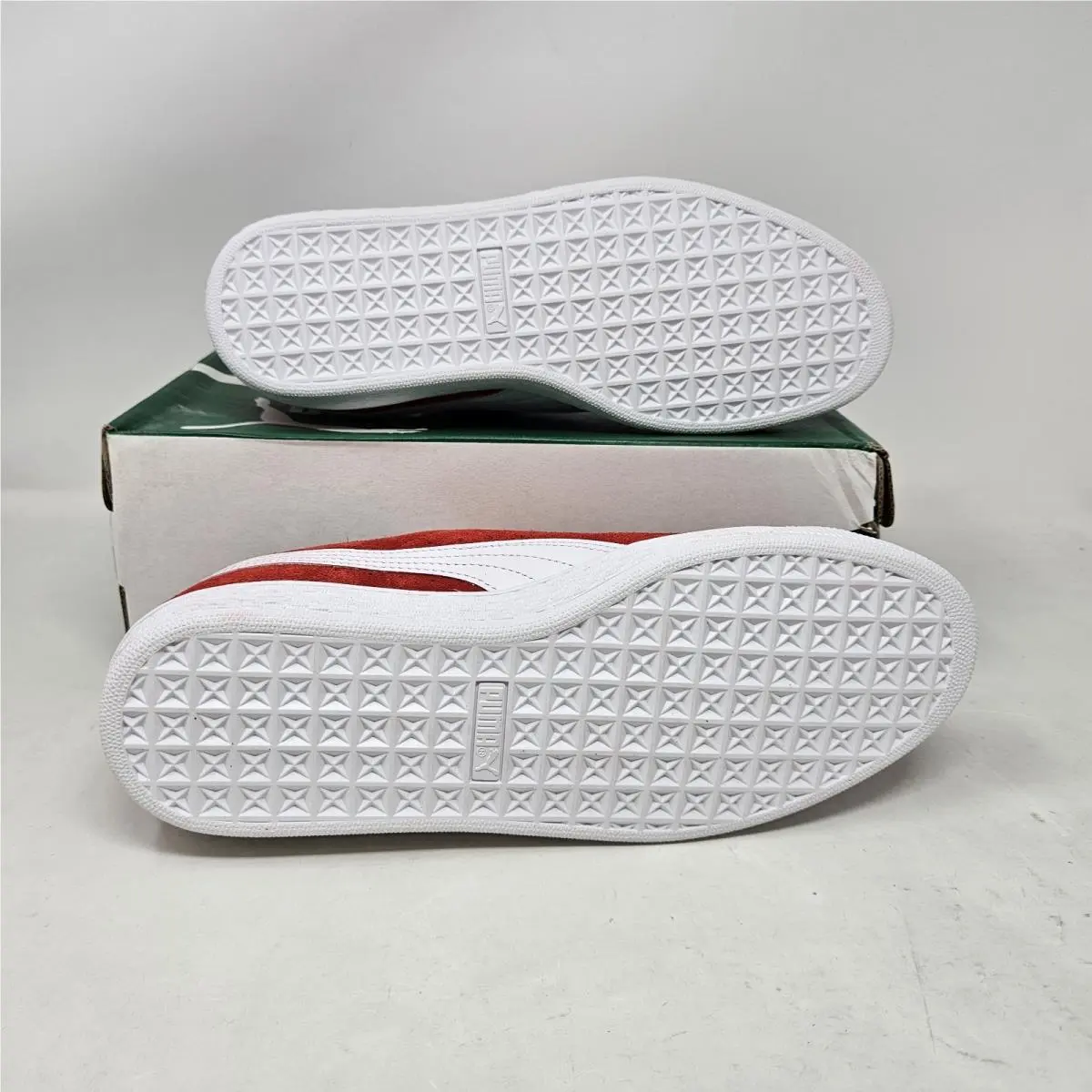 Puma shoes - PUMA Suede Classic Lace Up - 399781-02 - Red - White (UPC: 197670841702) 1