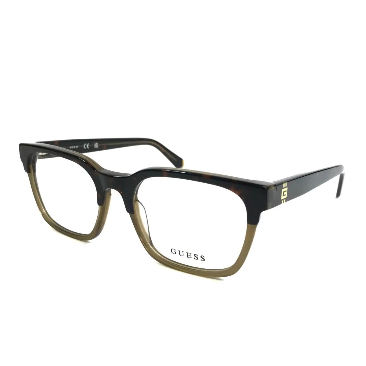 Eyeglasses Frames GU50094 056 Matte Brown Tortoise Full Rim 53-19-145 by Guess