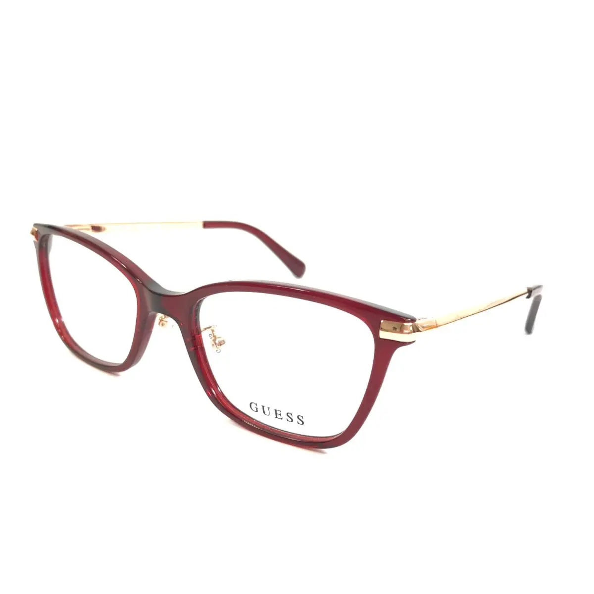 Eyeglasses Frames GU2890-D 069 Shiny Bordeaux Rose Gold Alt Fit 53-19-140 by Guess