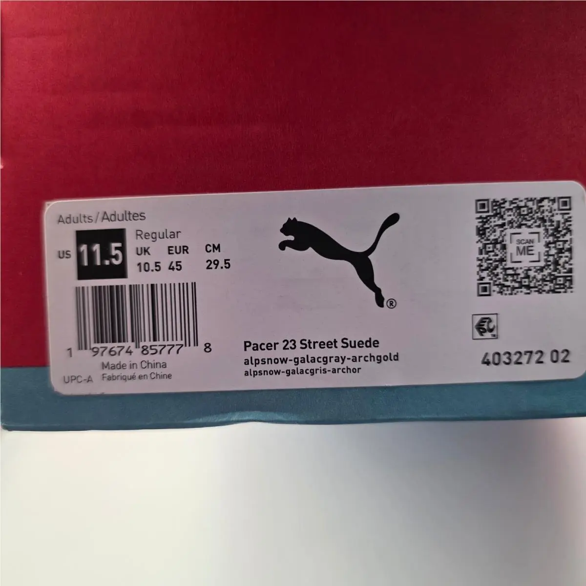 Puma shoes - Pacer 23 Street Suede - Pacer Street Suede - Gray 0