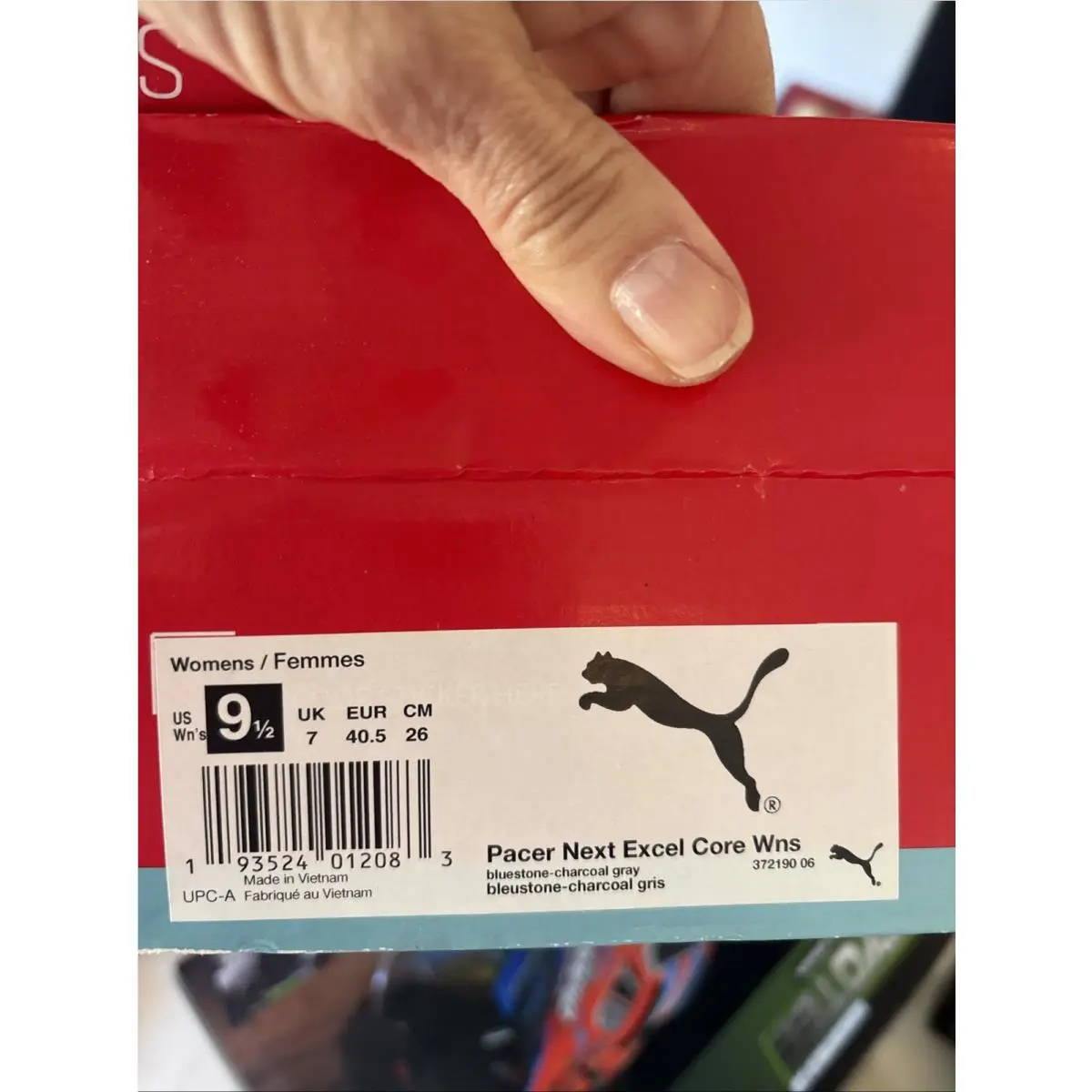 Puma shoes - Puma Pacer Next Excel Translucent Lace Up Sneakers - 372190 - Blue (UPC: 0193524012083) 3