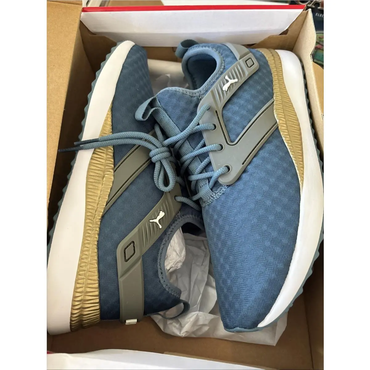 Puma shoes - Puma Pacer Next Excel Translucent Lace Up Sneakers - 372190 - Blue (UPC: 0193524012083) 0