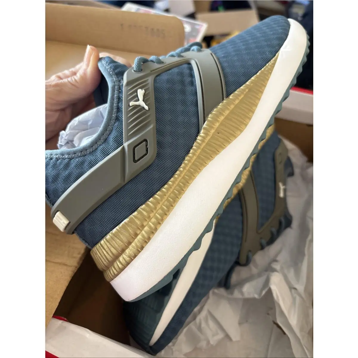 Puma shoes - Puma Pacer Next Excel Translucent Lace Up Sneakers - 372190 - Blue (UPC: 0193524012083) 2