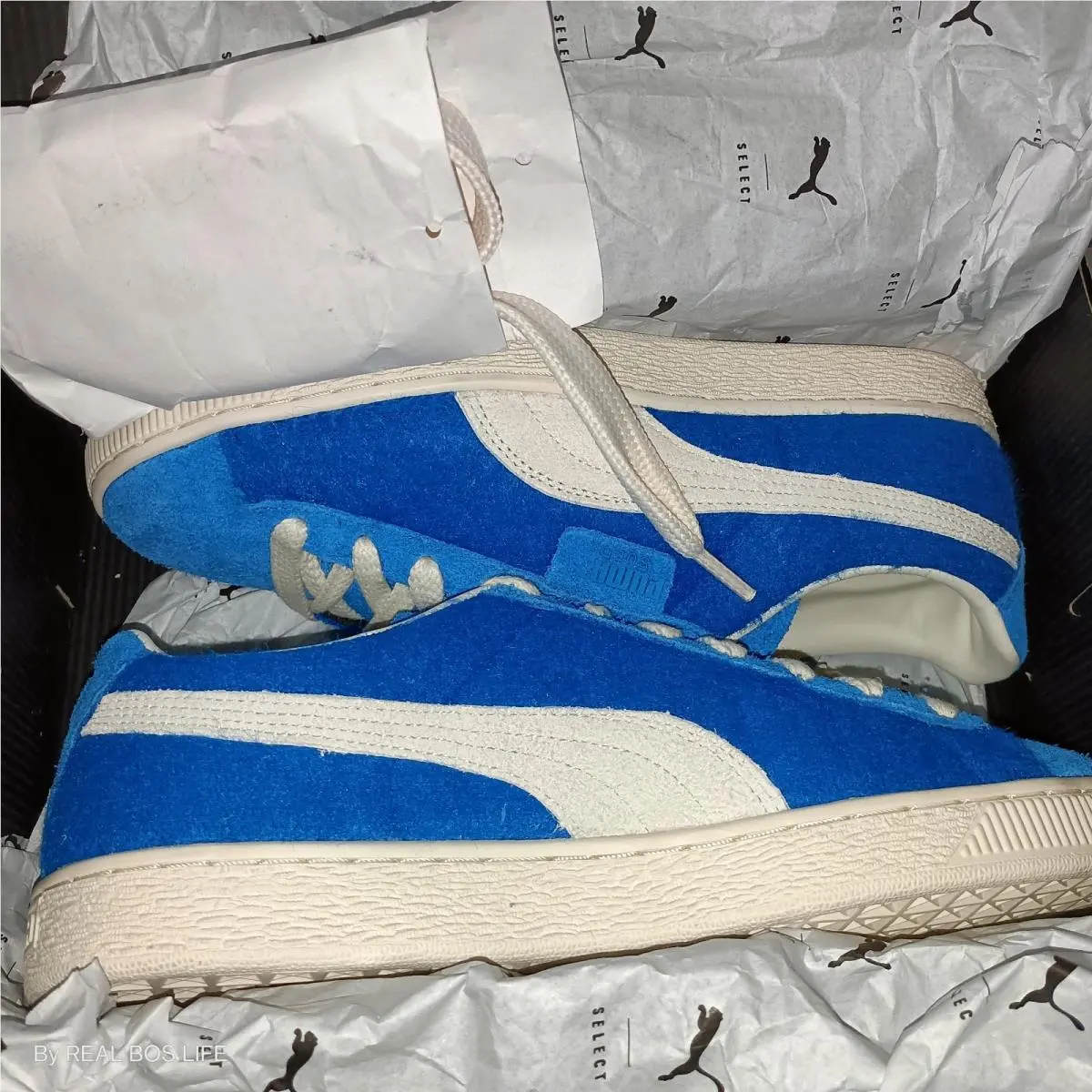 Puma shoes - PUMA Suede - Suede - Blue 6