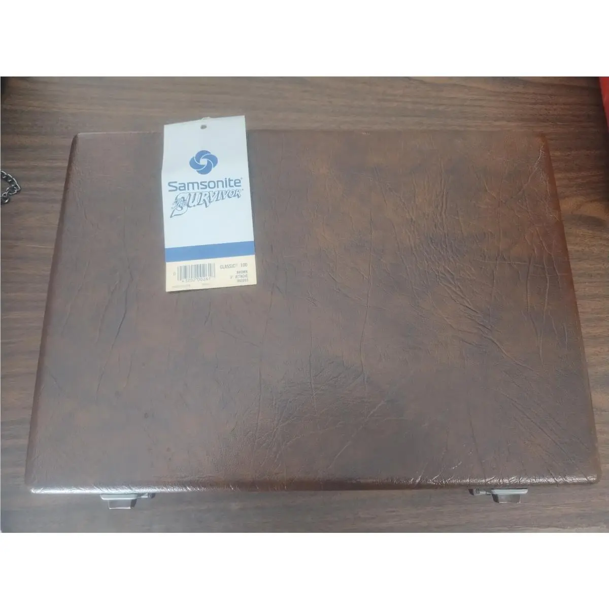 Vintage Samsonite Classic 100 Hardshell Slimline Brown Briefcase