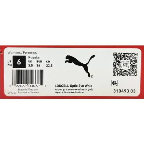 Puma shoes - PUMA Lqdcell Optic Evo - Lqdcell Optic Evo - 31049303 - Vapor Gray-Mauved Out-Rose Gold (UPC: 197672006321) 12