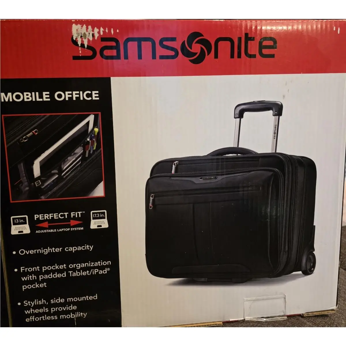 Samsonite Mobile Office 63255-1041 Rolling 17.3” Laptop Overnighter